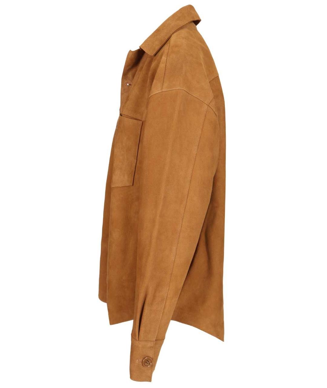 Ami Paris Коричневая замшевая куртка, фото 3