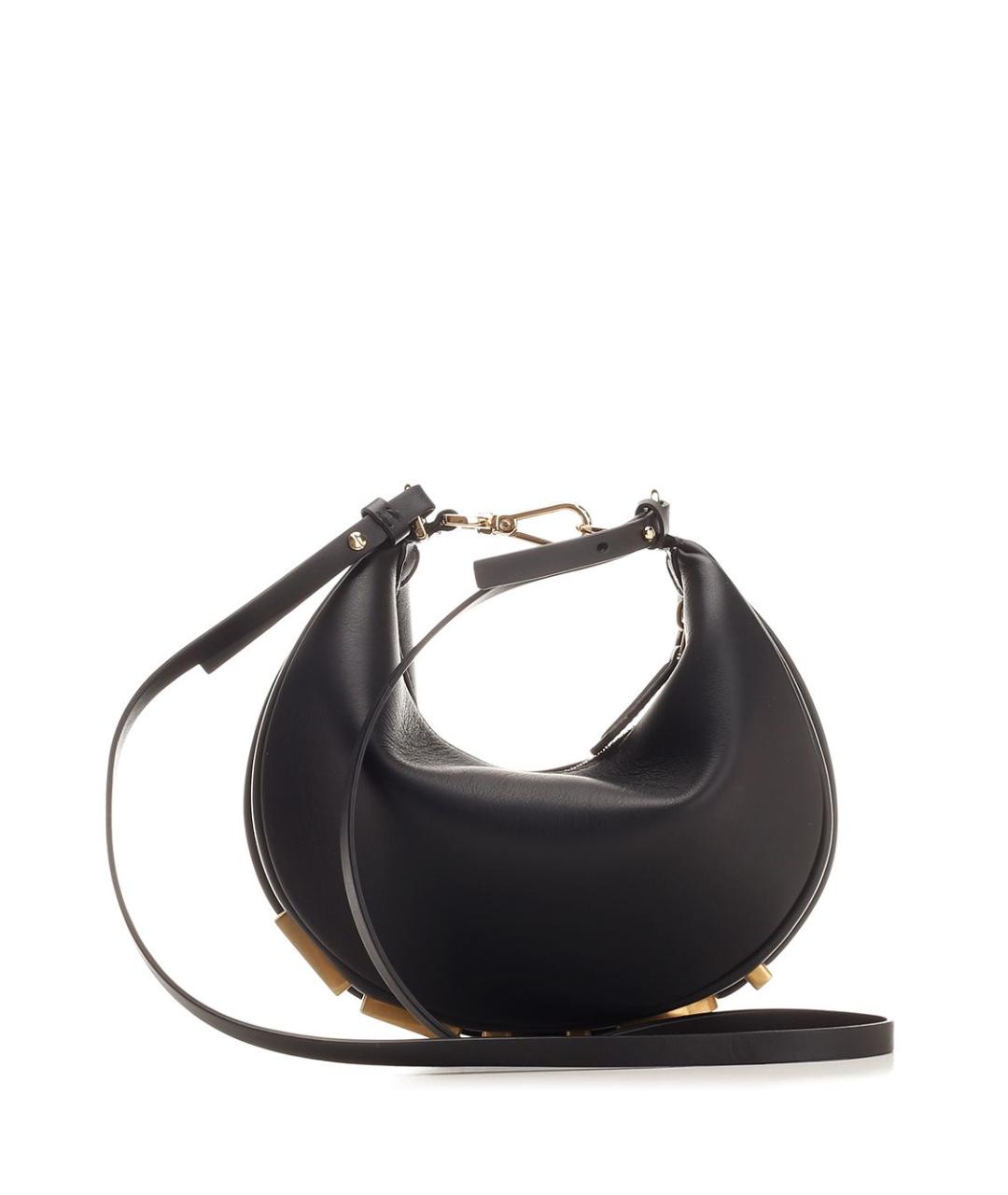 FENDI Черная кожаная сумка через плечо, фото 3