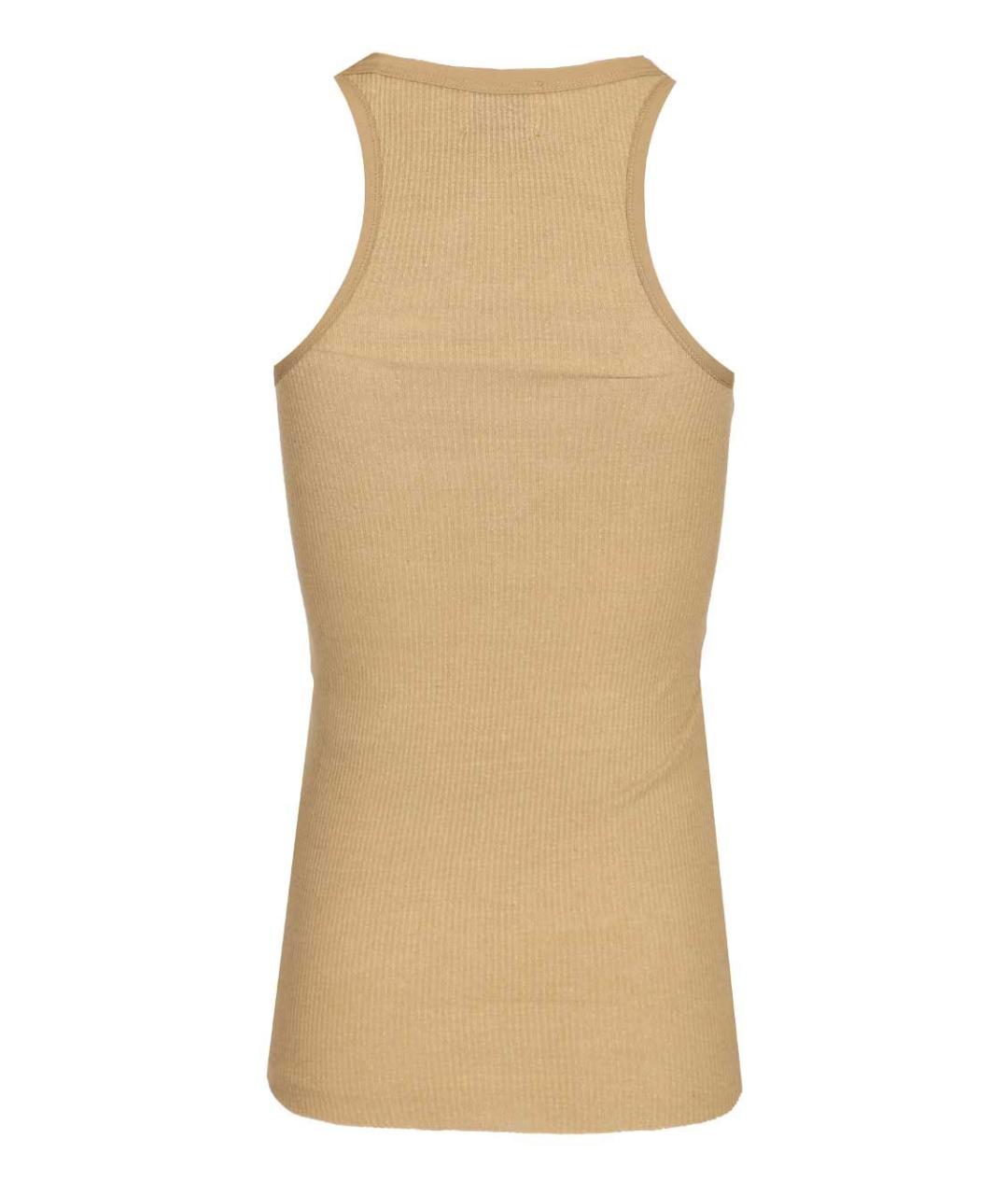 ISABEL MARANT Бежевая шелковая майка, фото 2