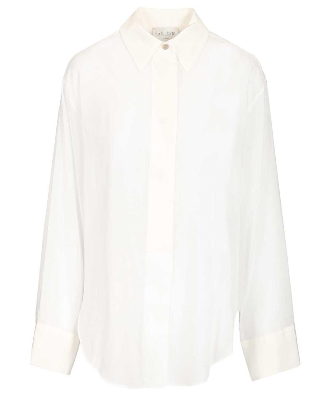 FORTE FORTE Белая хлопковая рубашка, фото 1