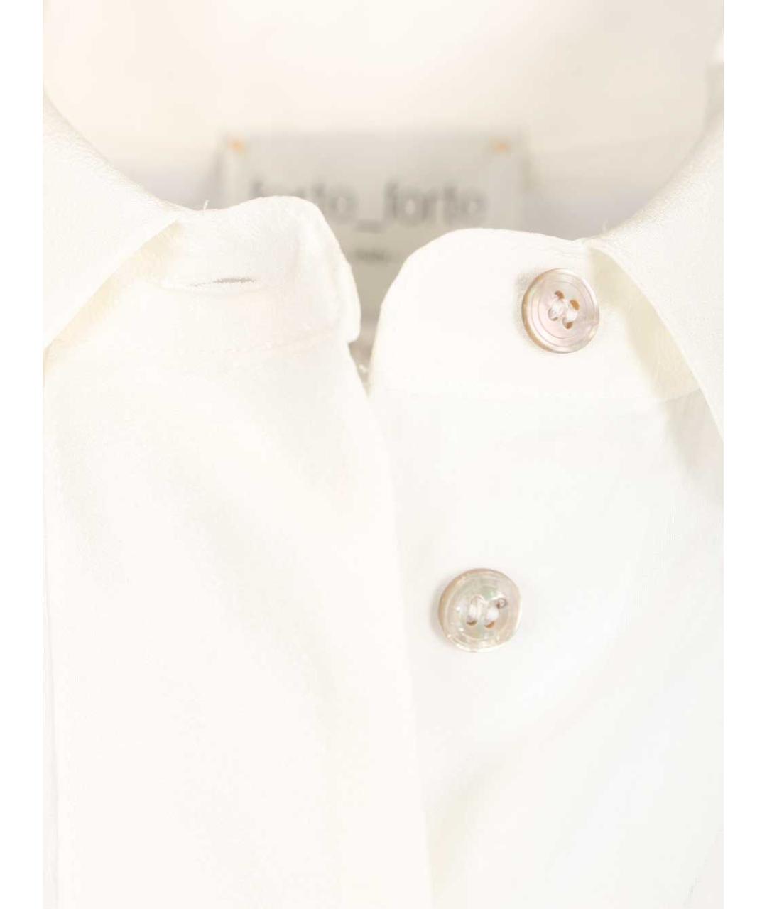 FORTE FORTE Белая хлопковая рубашка, фото 4