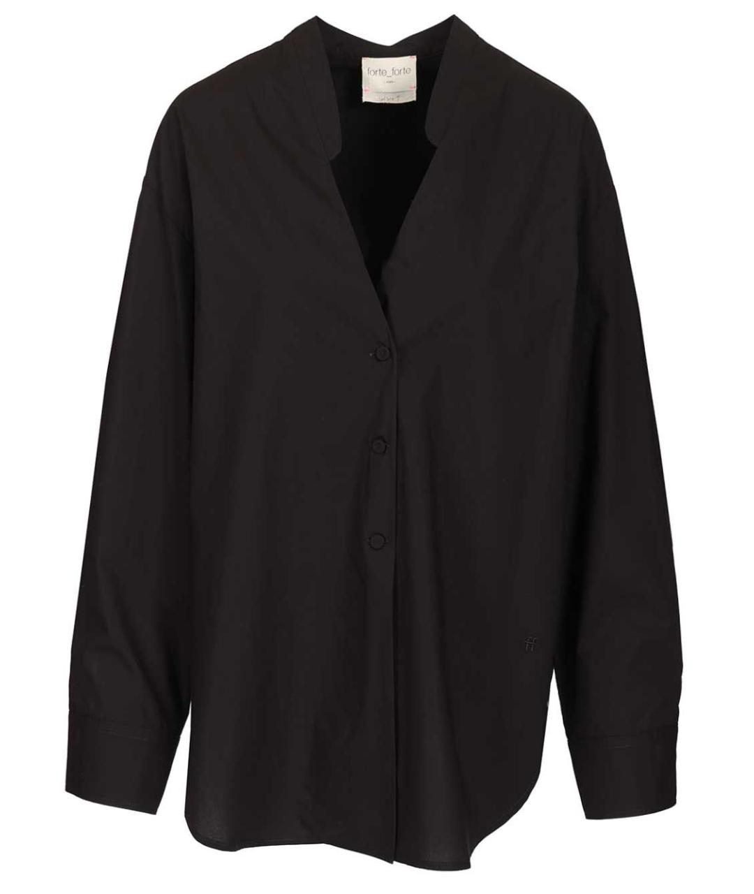 FORTE FORTE Темно-синяя хлопковая рубашка, фото 1