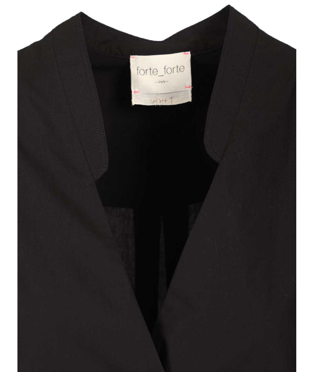 FORTE FORTE Темно-синяя хлопковая рубашка, фото 4