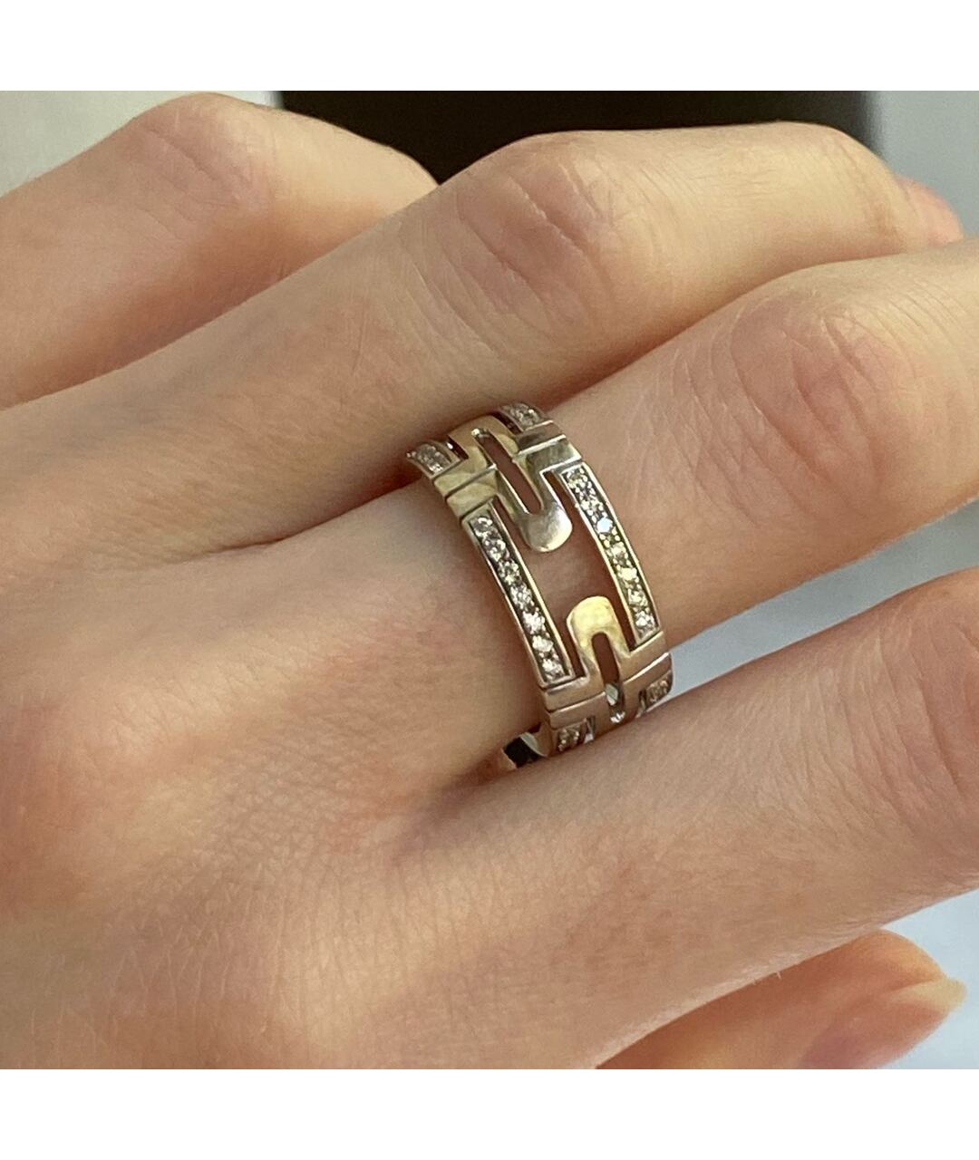 BVLGARI Белое кольцо из белого золота, фото 5