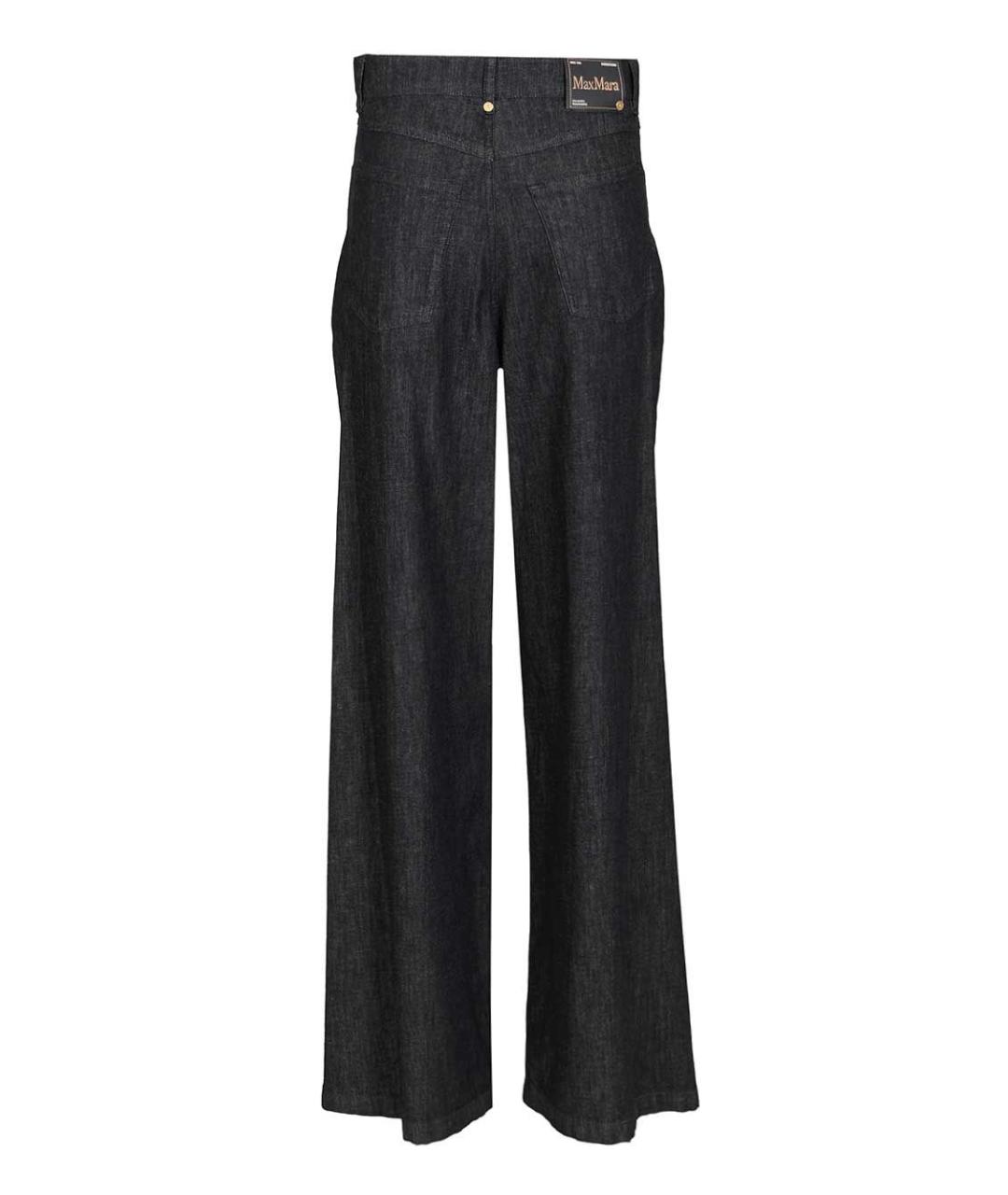 'S MAX MARA Синие хлопковые прямые джинсы, фото 2