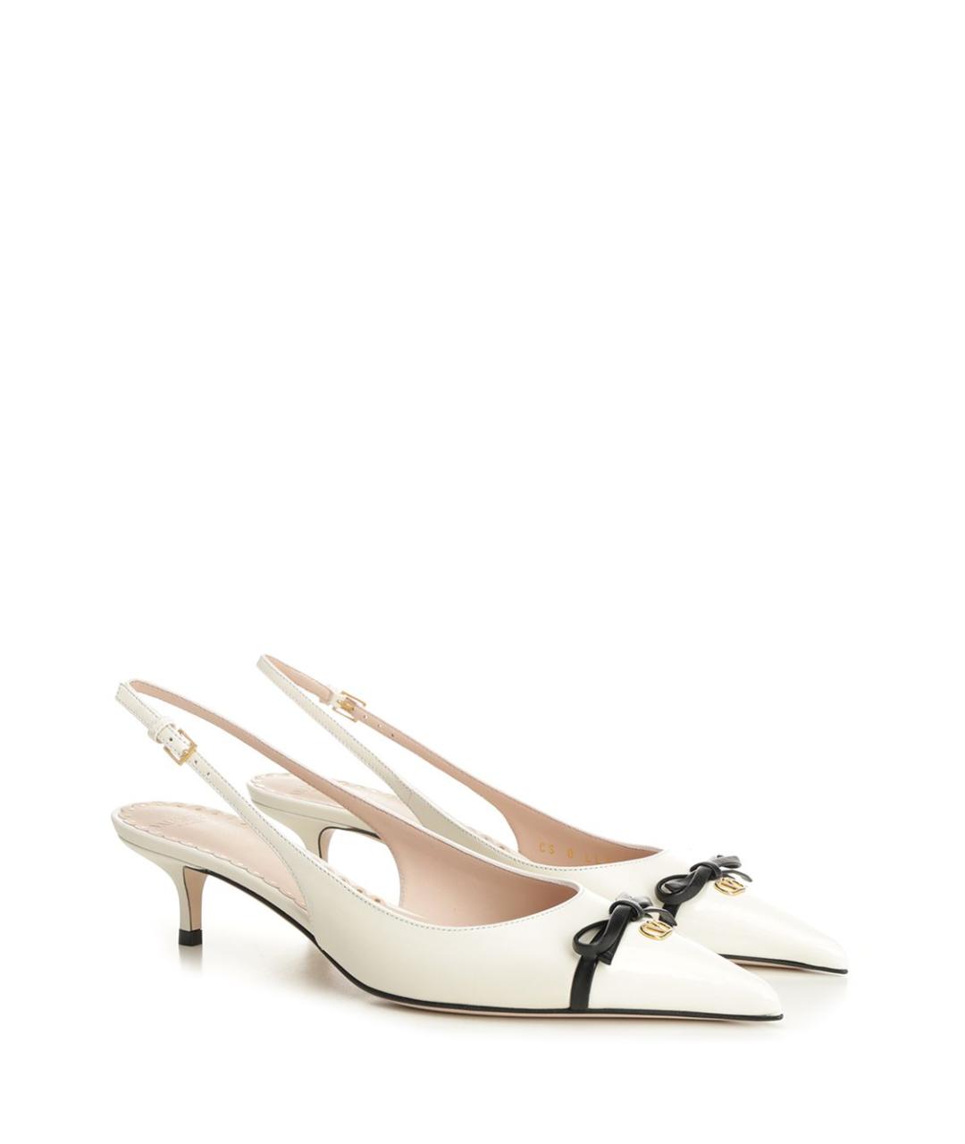 VALENTINO Белые кожаные туфли, фото 2