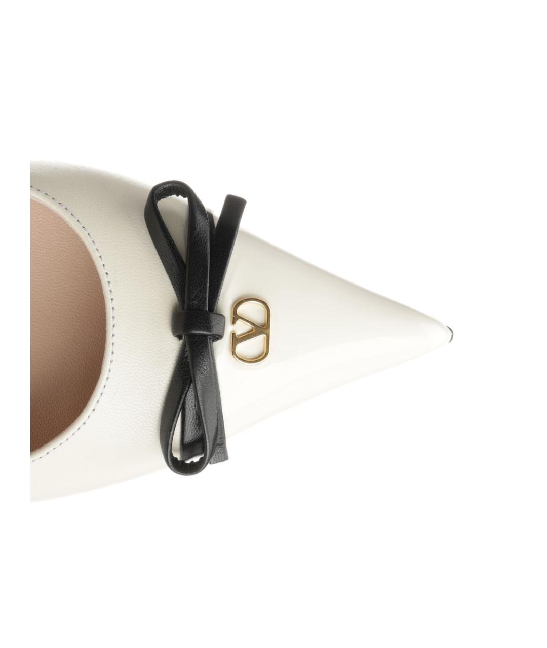 VALENTINO Белые кожаные туфли, фото 4