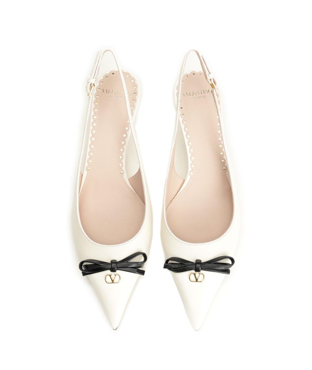VALENTINO Белые кожаные туфли, фото 5