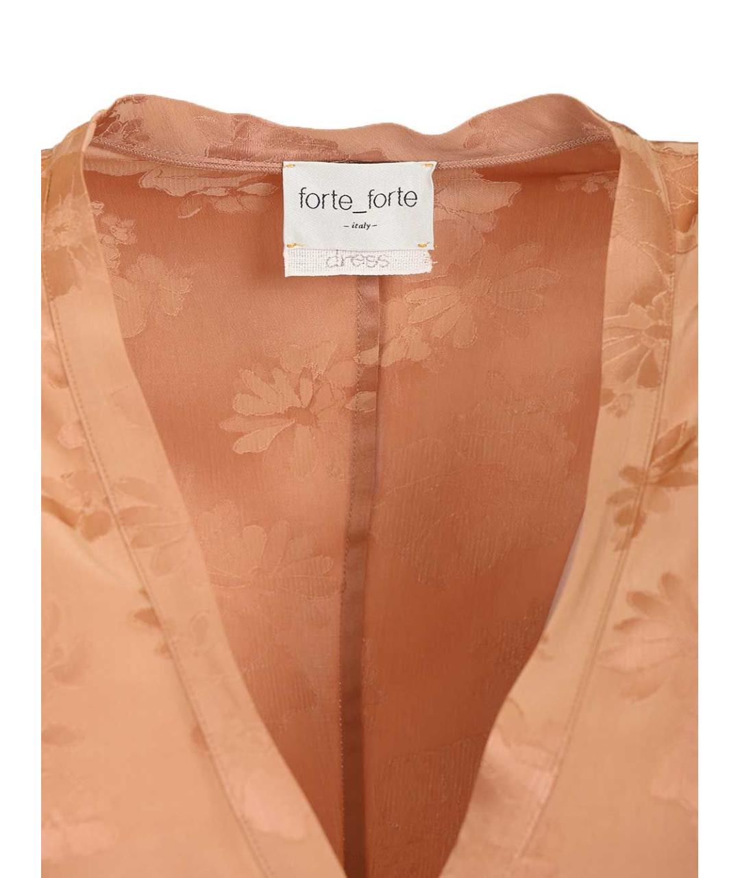 FORTE FORTE Розовое вискозное повседневное платье, фото 5