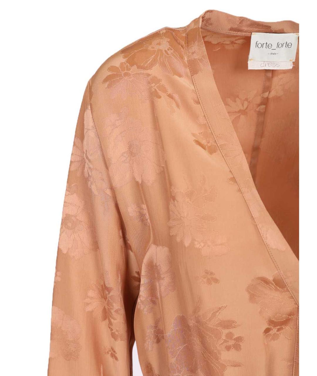 FORTE FORTE Розовое вискозное повседневное платье, фото 6