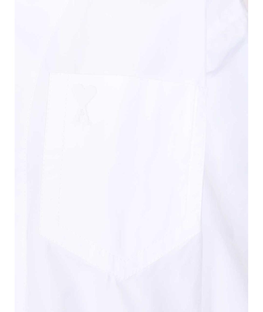 Ami Paris Белая хлопковая классическая рубашка, фото 4