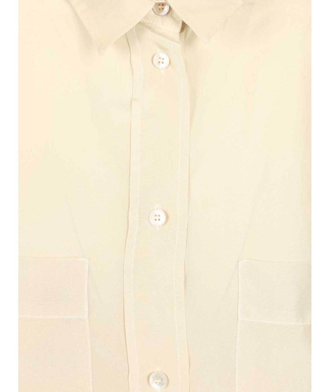 BARENA Бежевая шелковая рубашка, фото 3