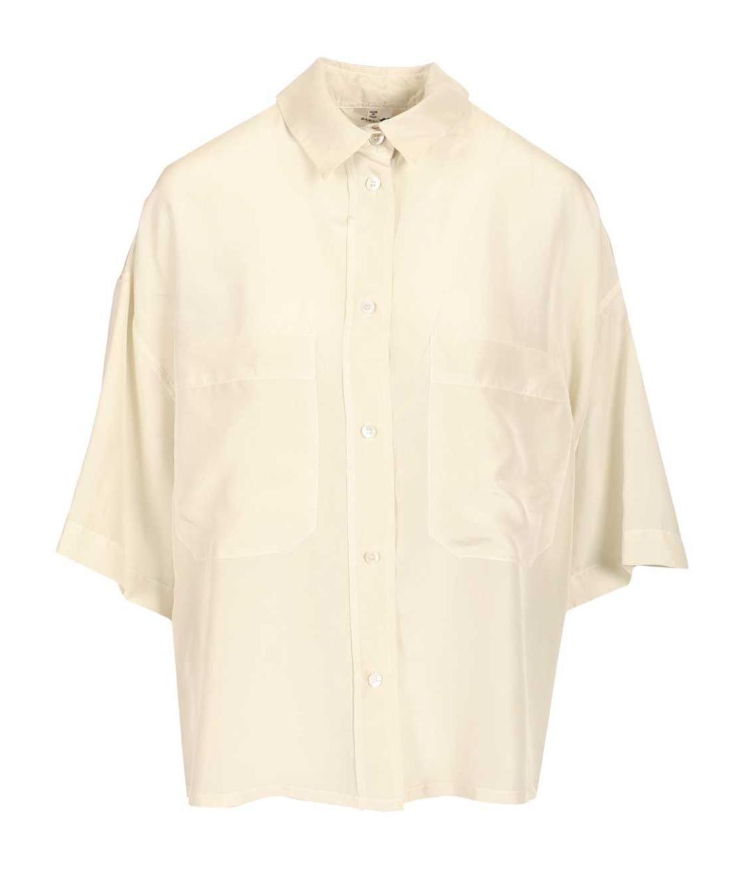 BARENA Бежевая шелковая рубашка, фото 1