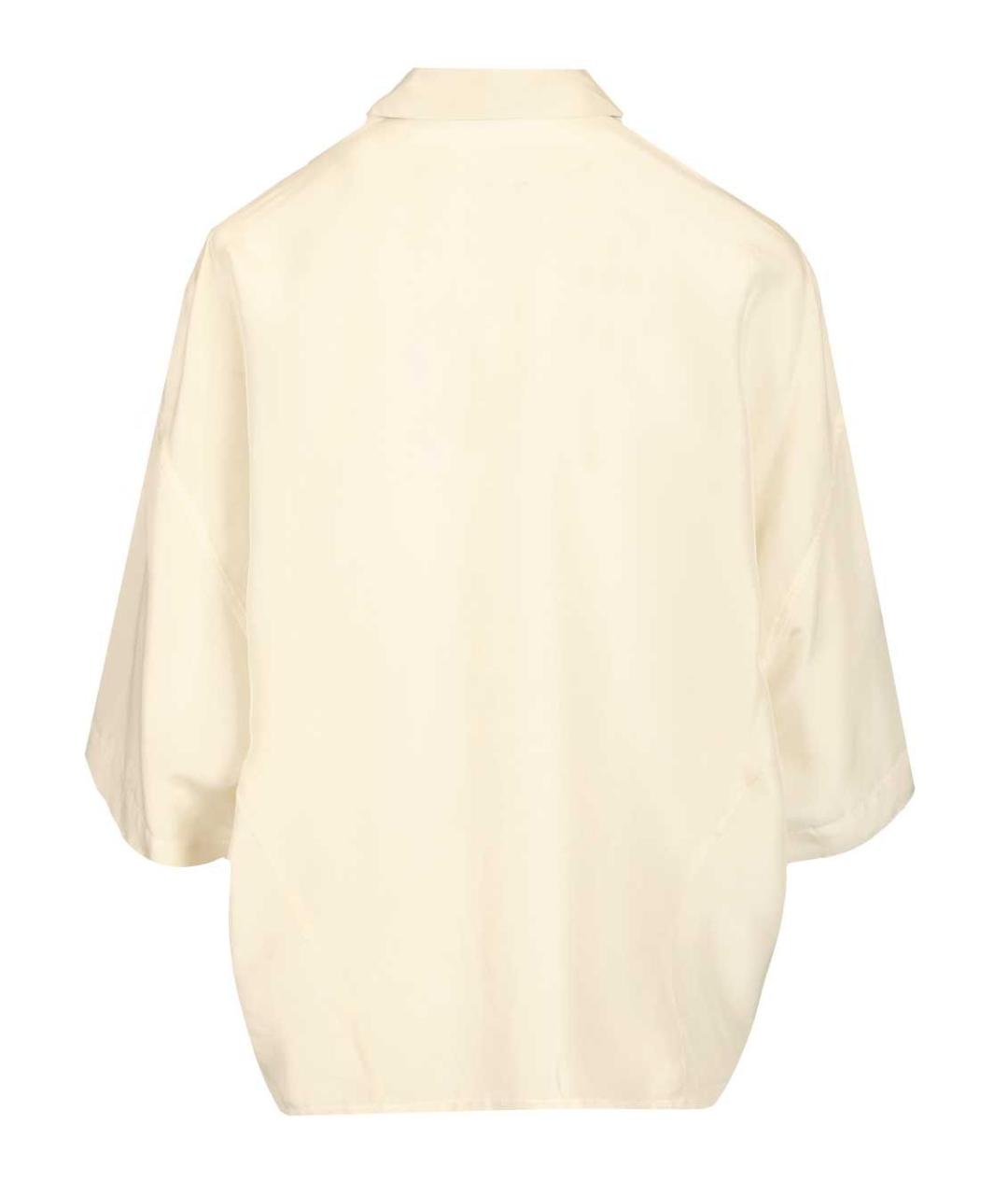 BARENA Бежевая шелковая рубашка, фото 2
