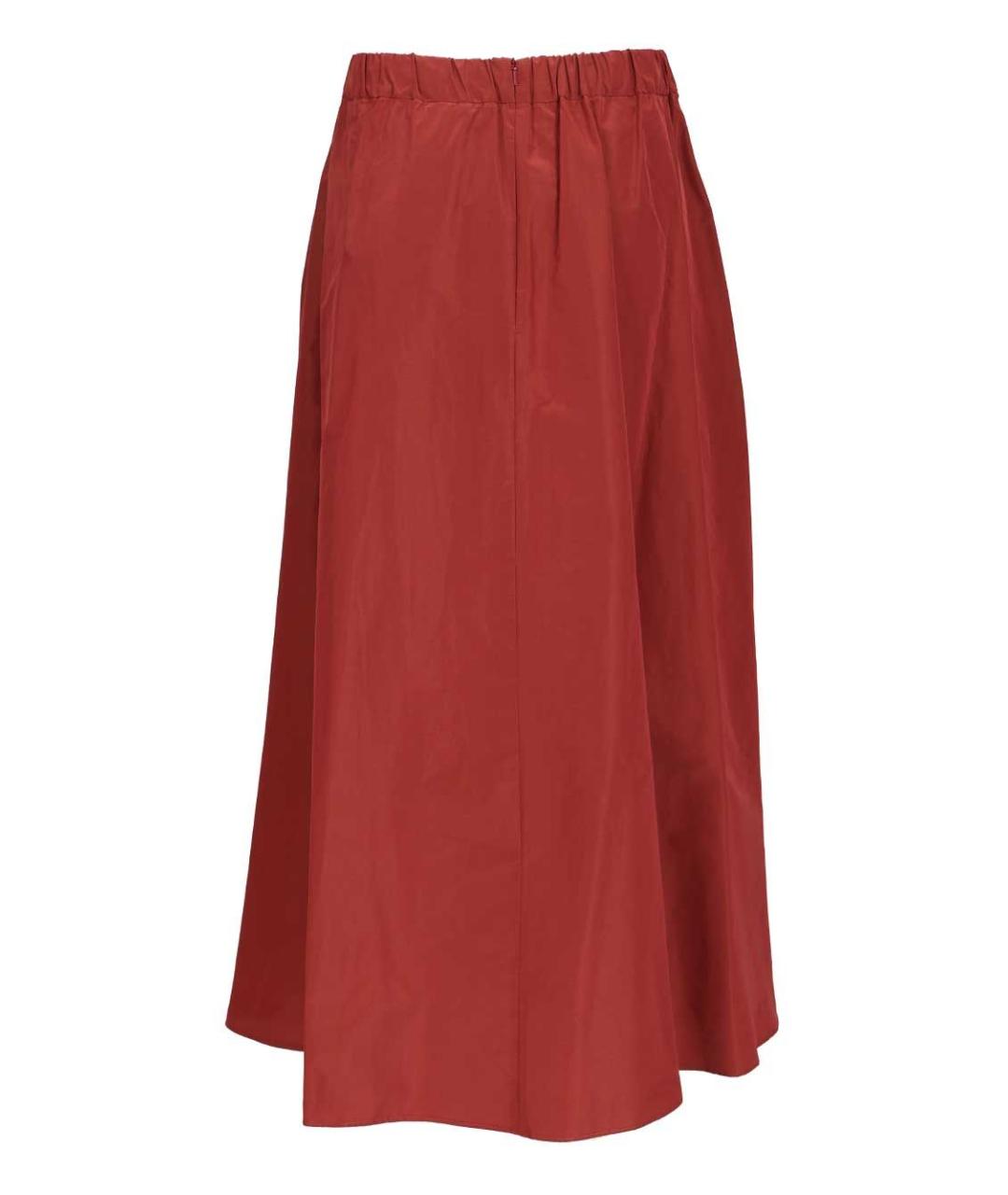 WEEKEND MAX MARA Красная полиэстеровая юбка миди, фото 2