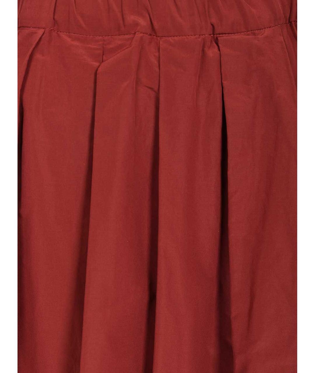 WEEKEND MAX MARA Красная полиэстеровая юбка миди, фото 4