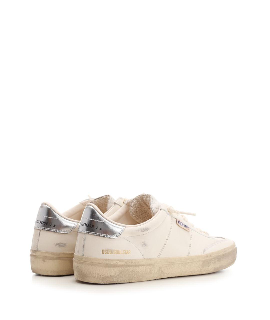 GOLDEN GOOSE DELUXE BRAND Белые кожаные кроссовки, фото 3