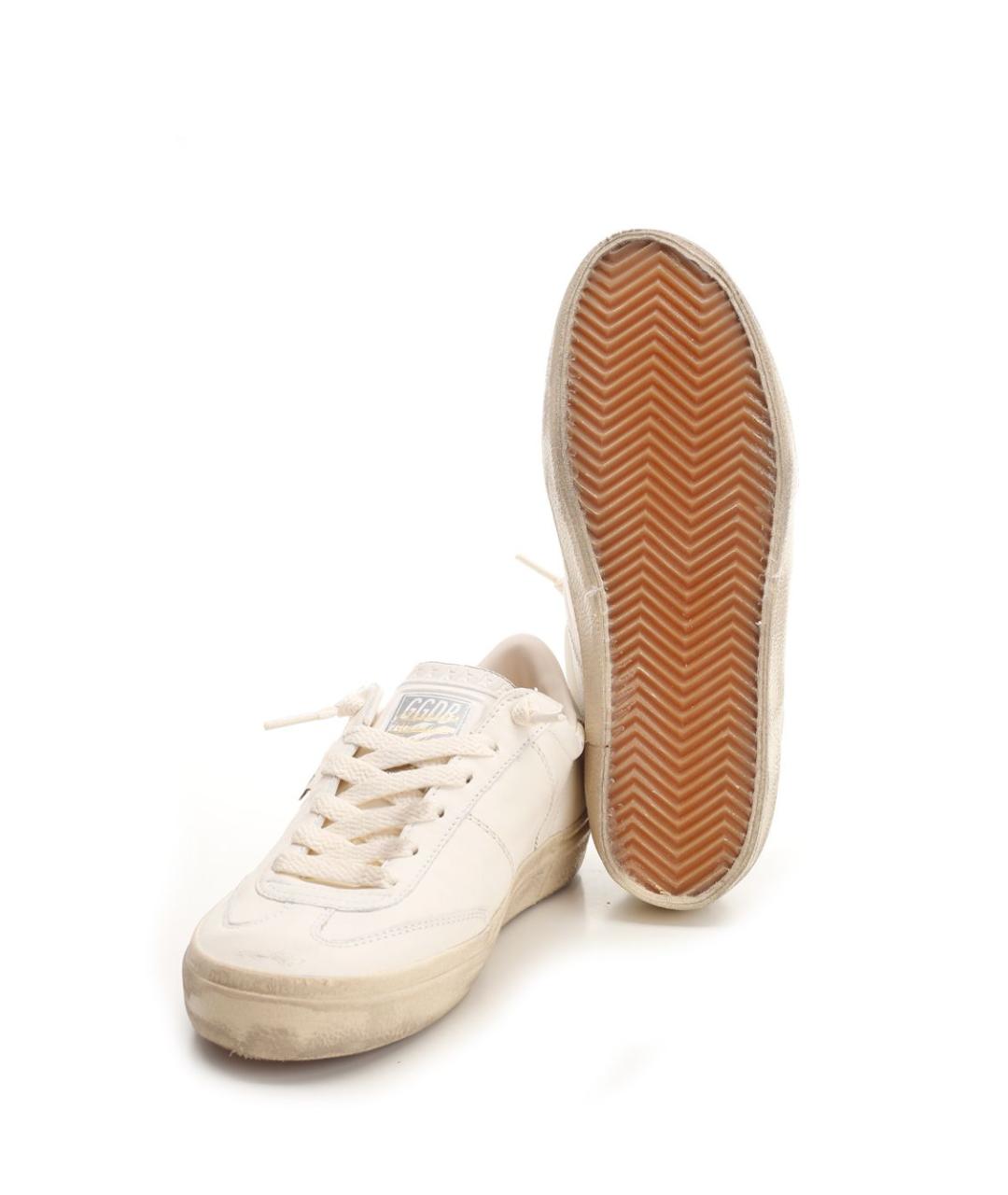 GOLDEN GOOSE DELUXE BRAND Белые кожаные кроссовки, фото 5