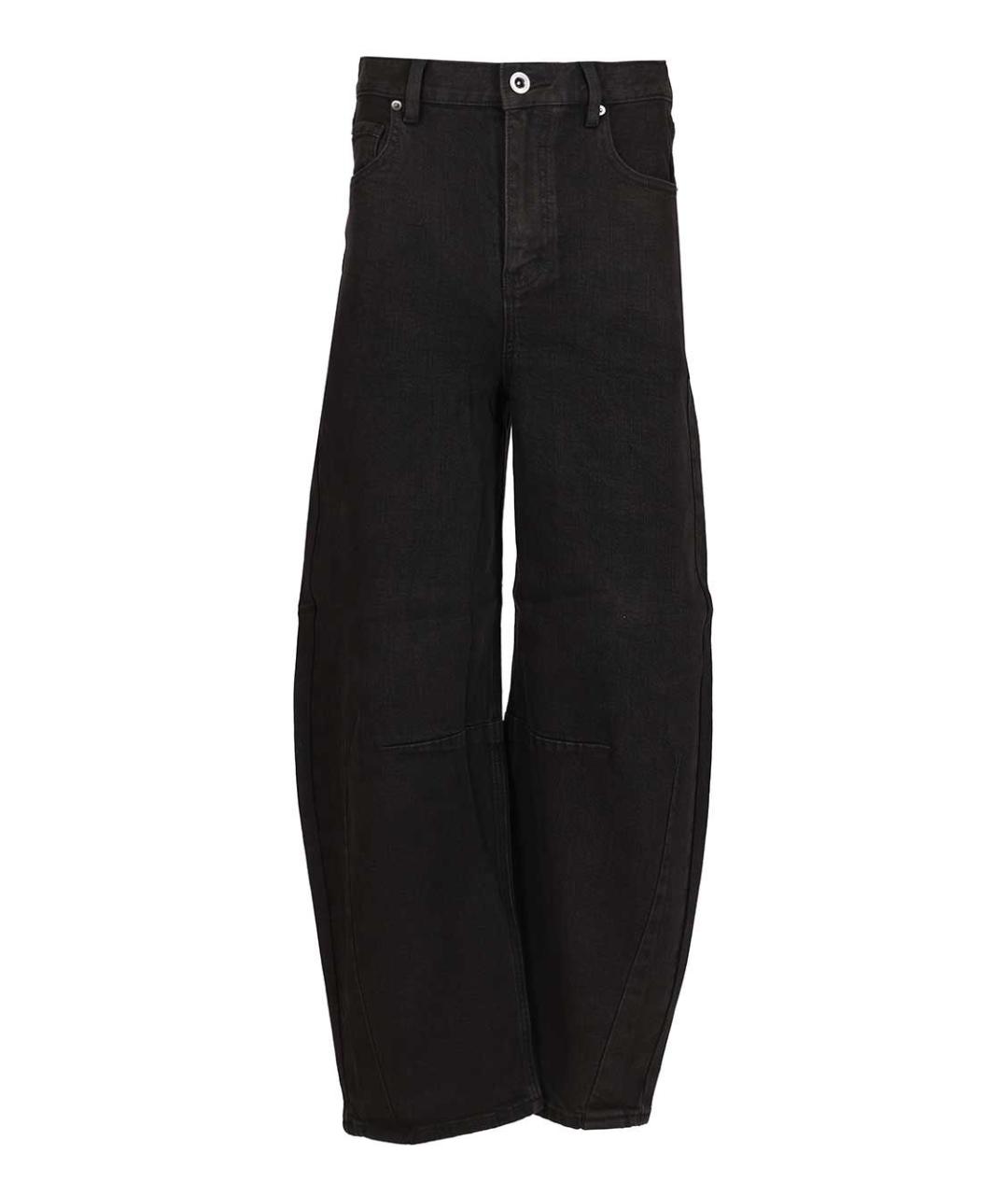 SELF-PORTRAIT Черные хлопко-эластановые прямые джинсы, фото 1