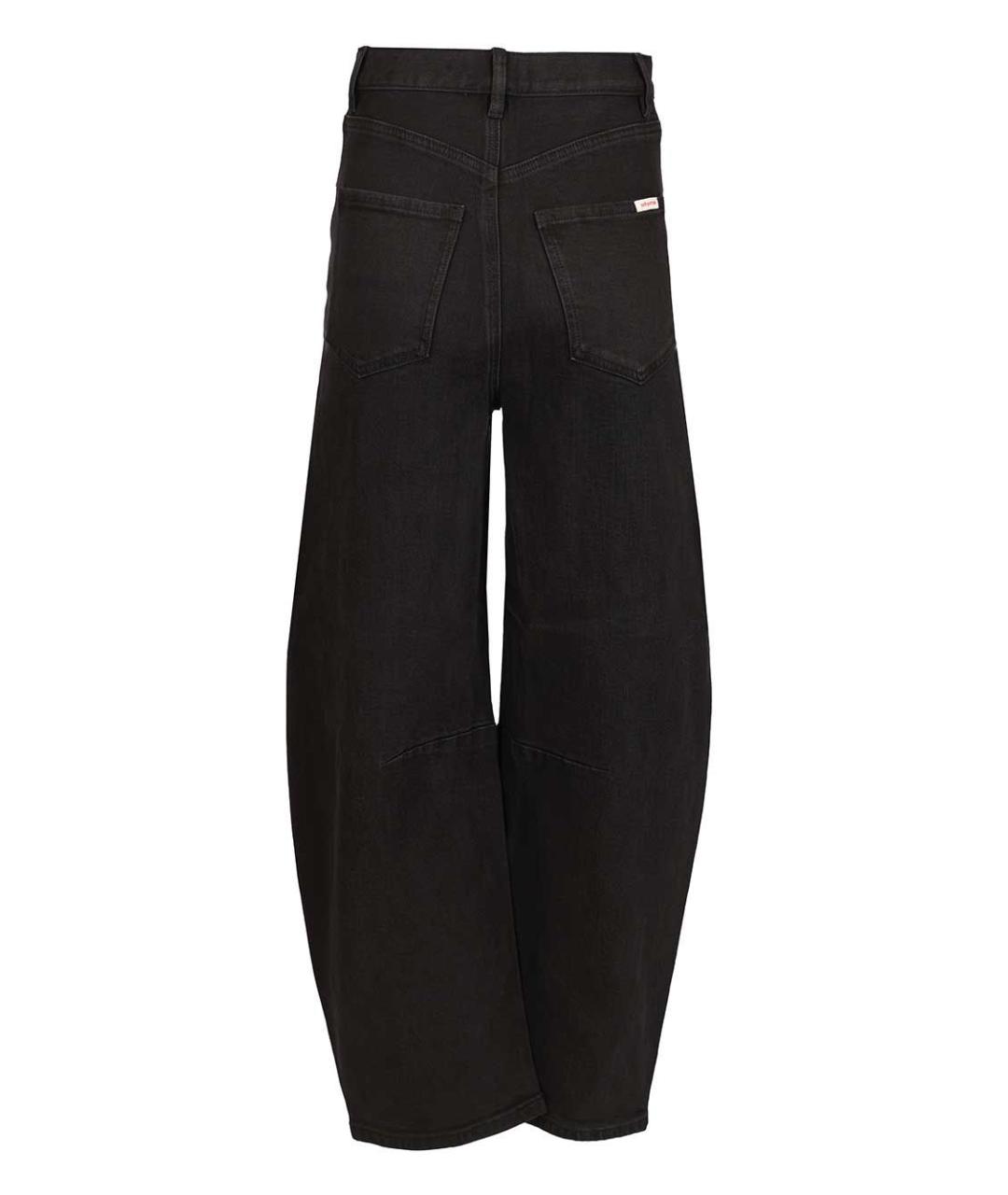 SELF-PORTRAIT Черные хлопко-эластановые прямые джинсы, фото 2