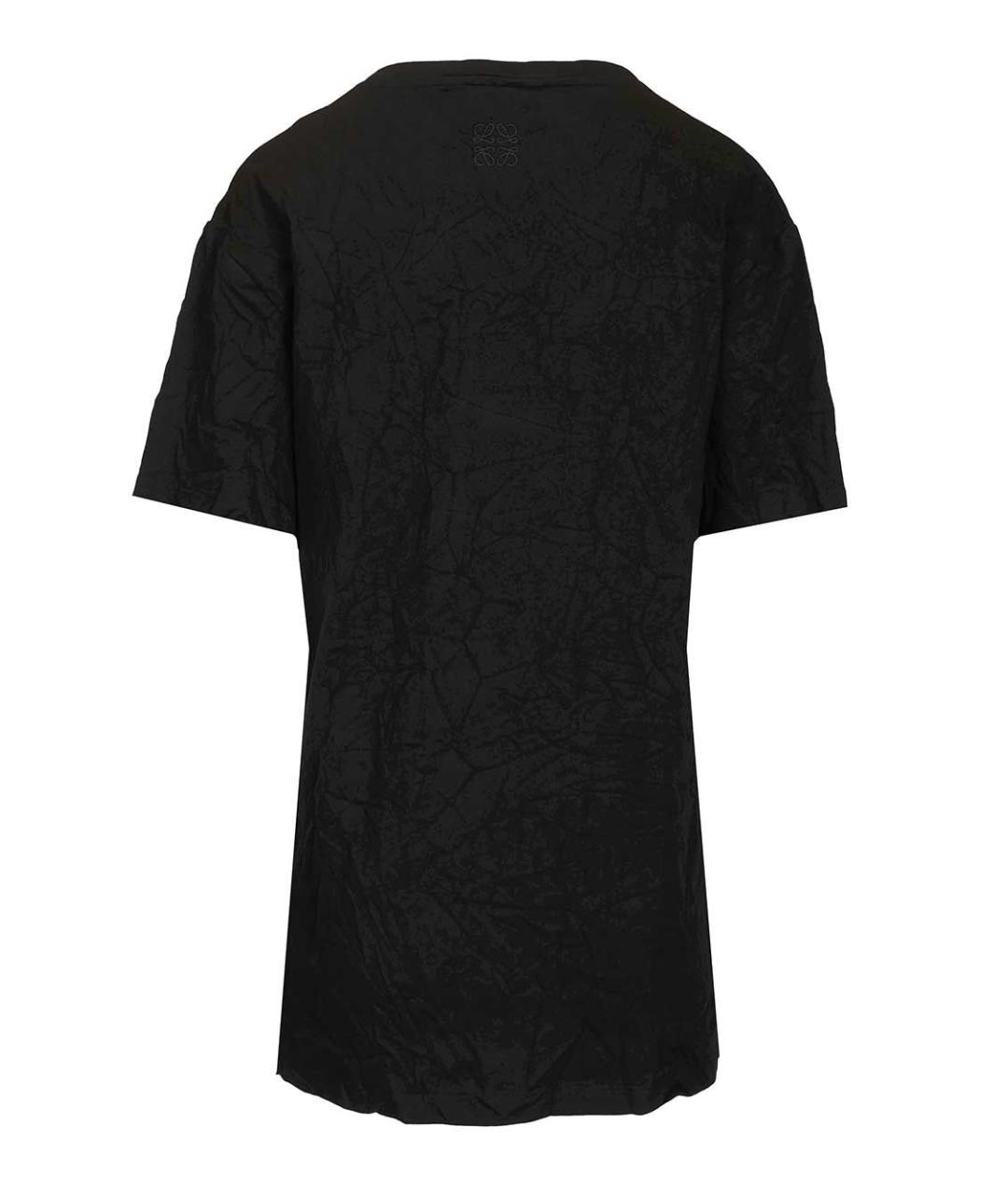 LOEWE Черная хлопковая футболка, фото 2