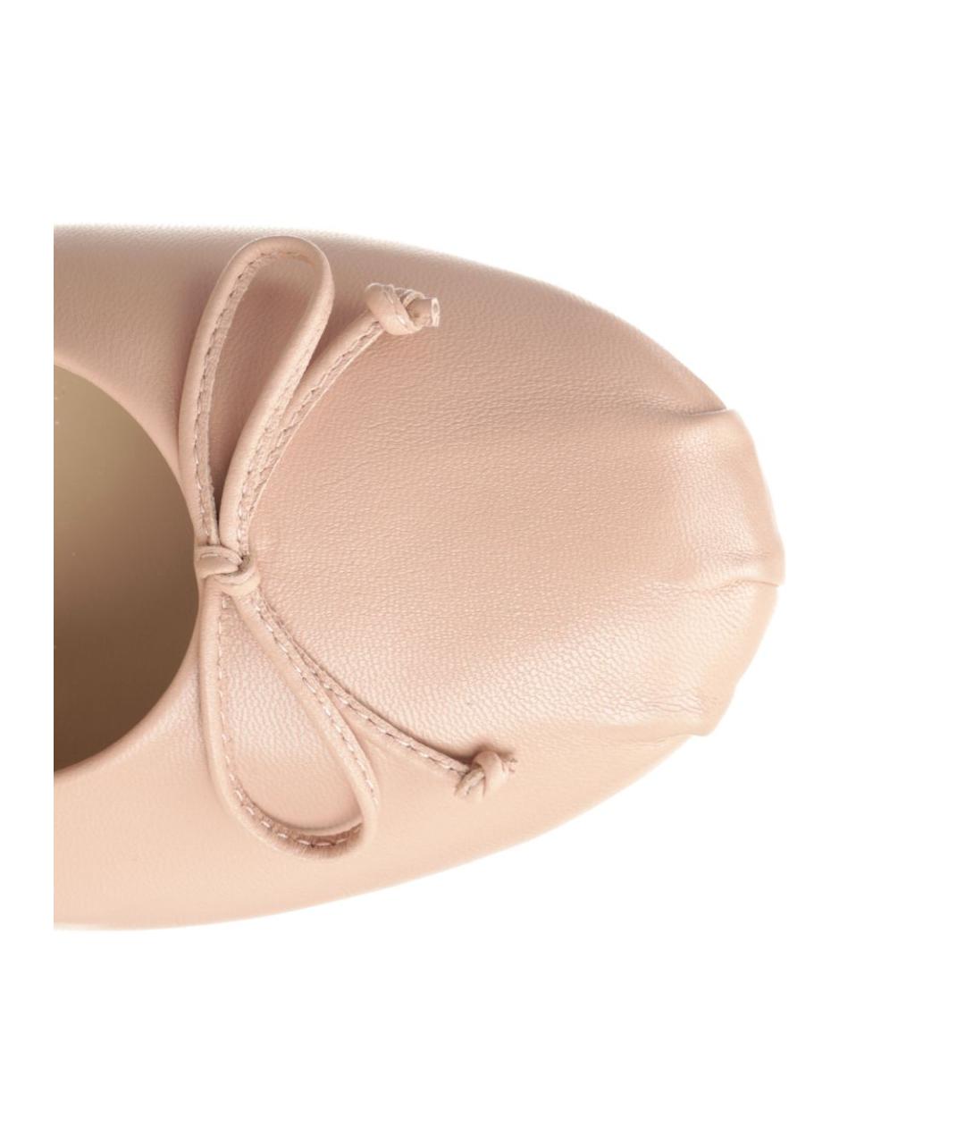 STUART WEITZMAN Розовые кожаные балетки, фото 4