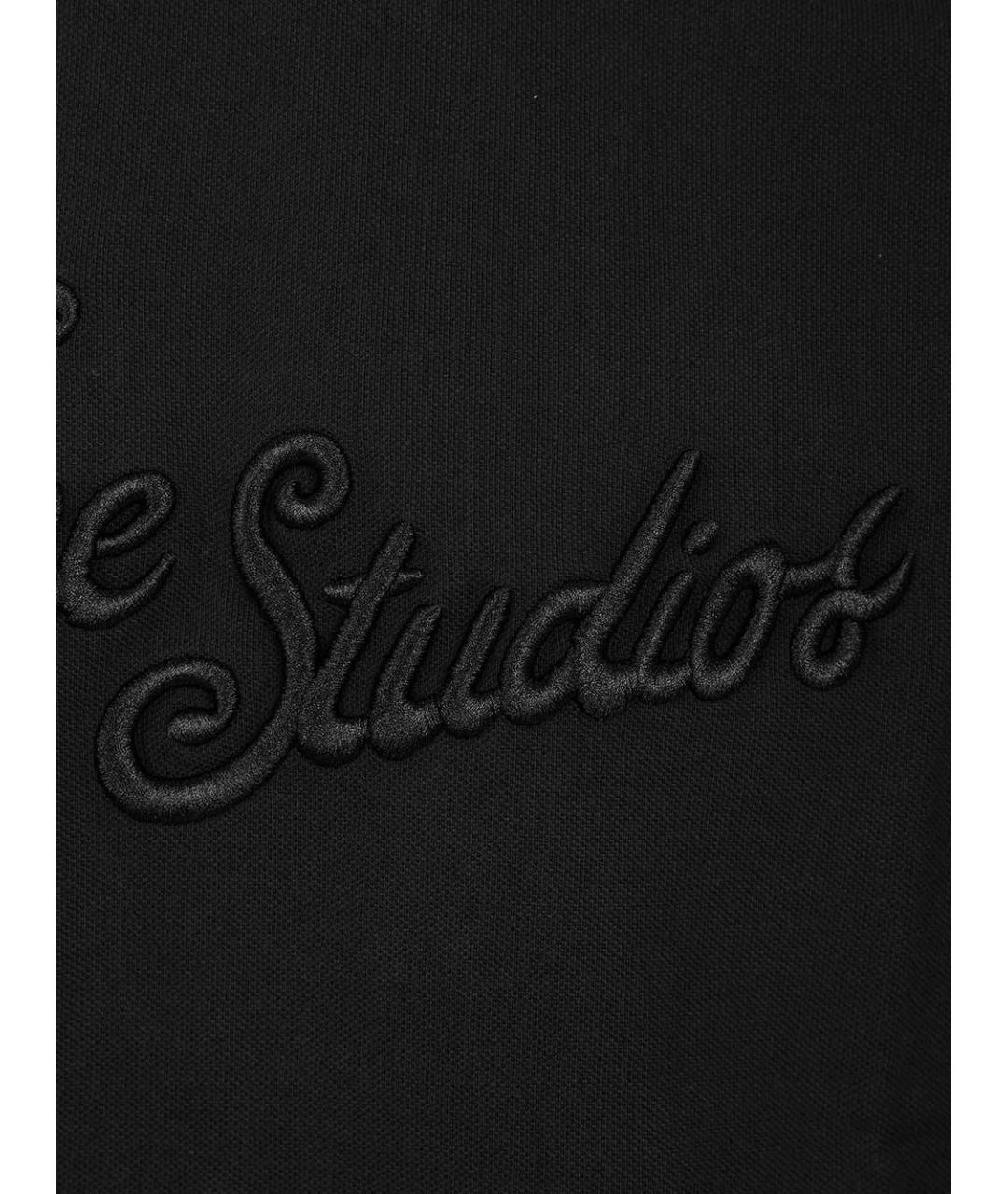 ACNE STUDIOS Черная хлопковая футболка, фото 4