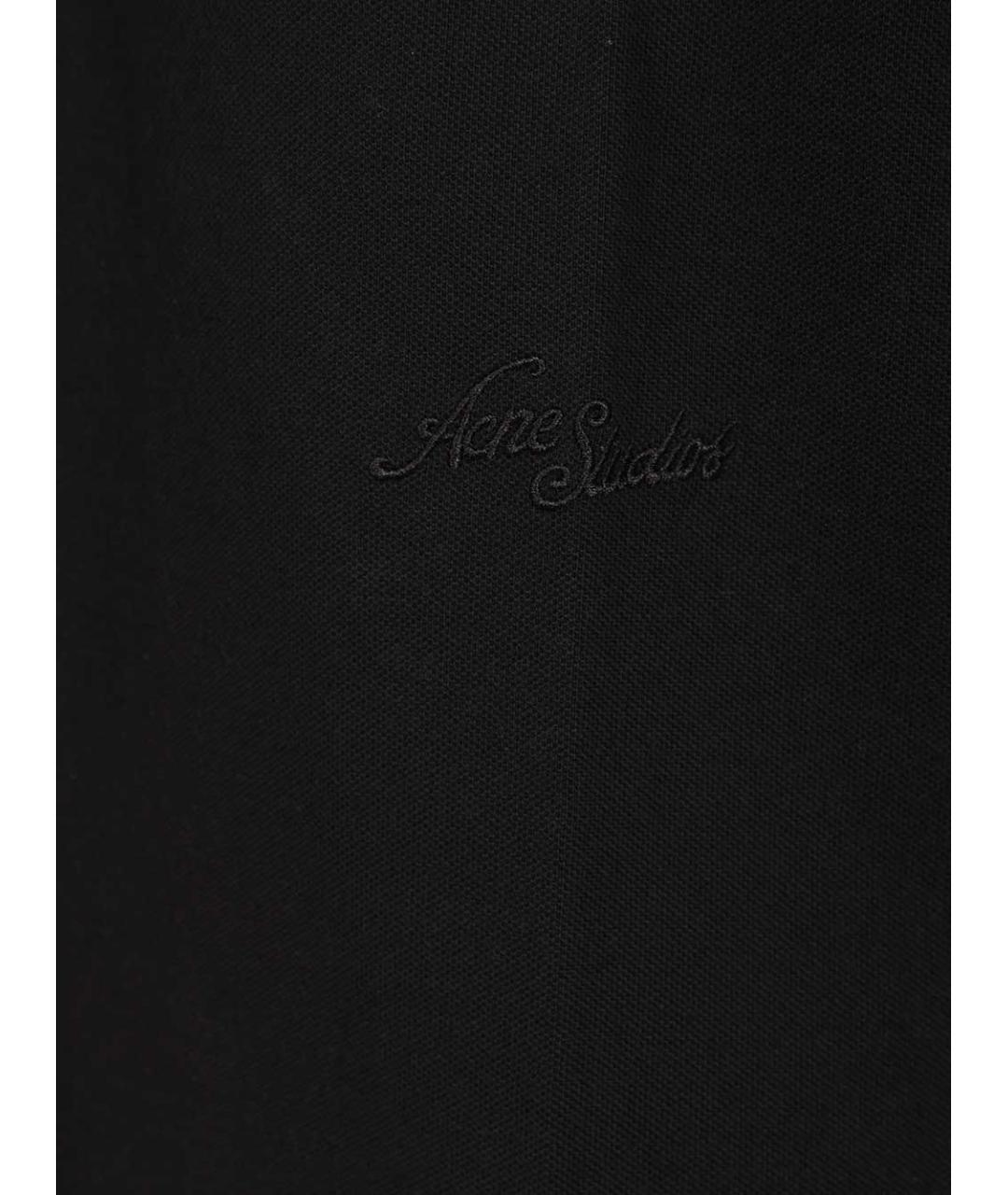 ACNE STUDIOS Черная хлопковая футболка, фото 5