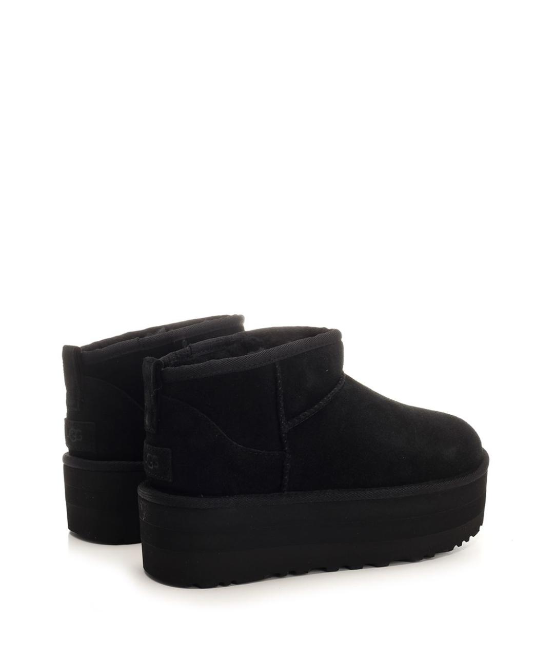 UGG AUSTRALIA Черные кожаные ботинки, фото 3