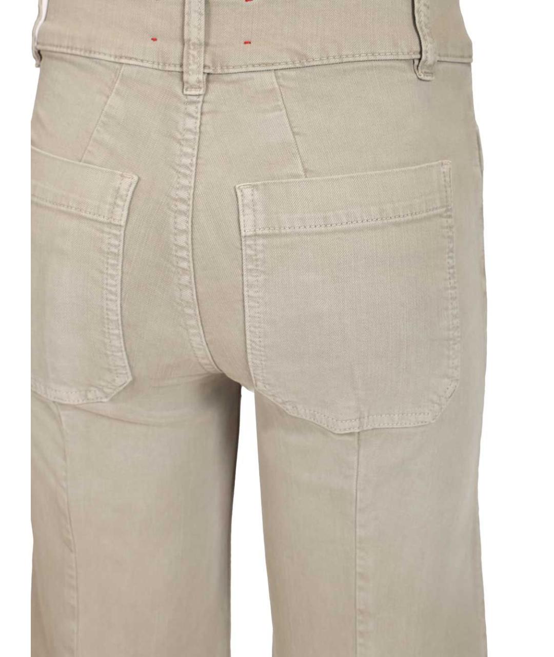 SEAFARER Бежевые хлопко-эластановые прямые джинсы, фото 5