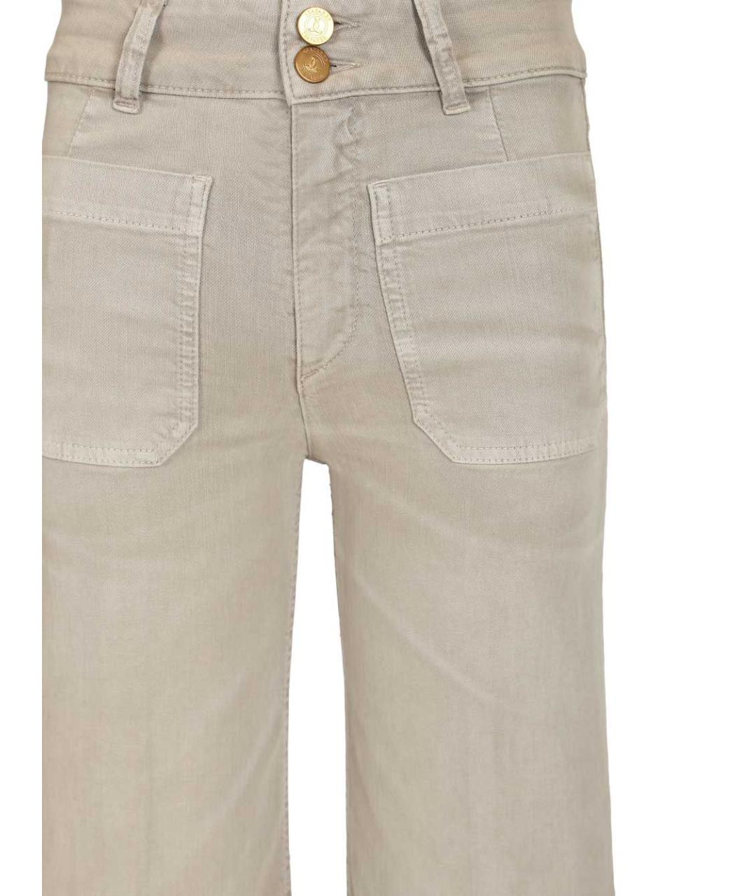 SEAFARER Бежевые хлопко-эластановые прямые джинсы, фото 4