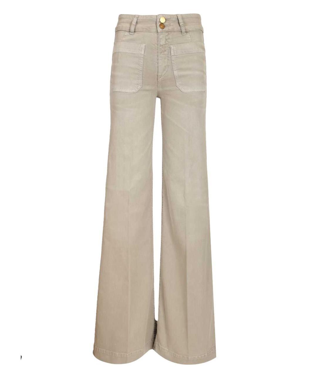 SEAFARER Бежевые хлопко-эластановые прямые джинсы, фото 1