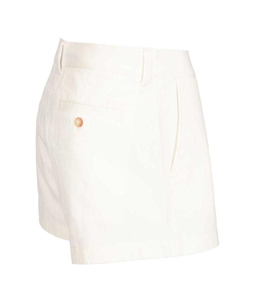 POLO RALPH LAUREN Белые хлопковые шорты, фото 3