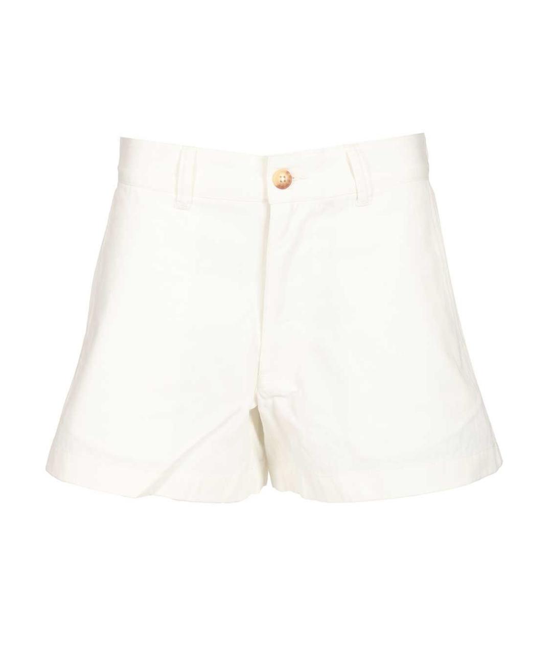 POLO RALPH LAUREN Белые хлопковые шорты, фото 1