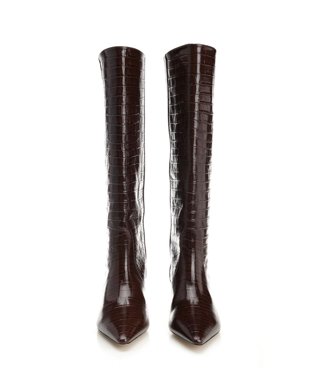 STUART WEITZMAN Коричневые кожаные сапоги, фото 5