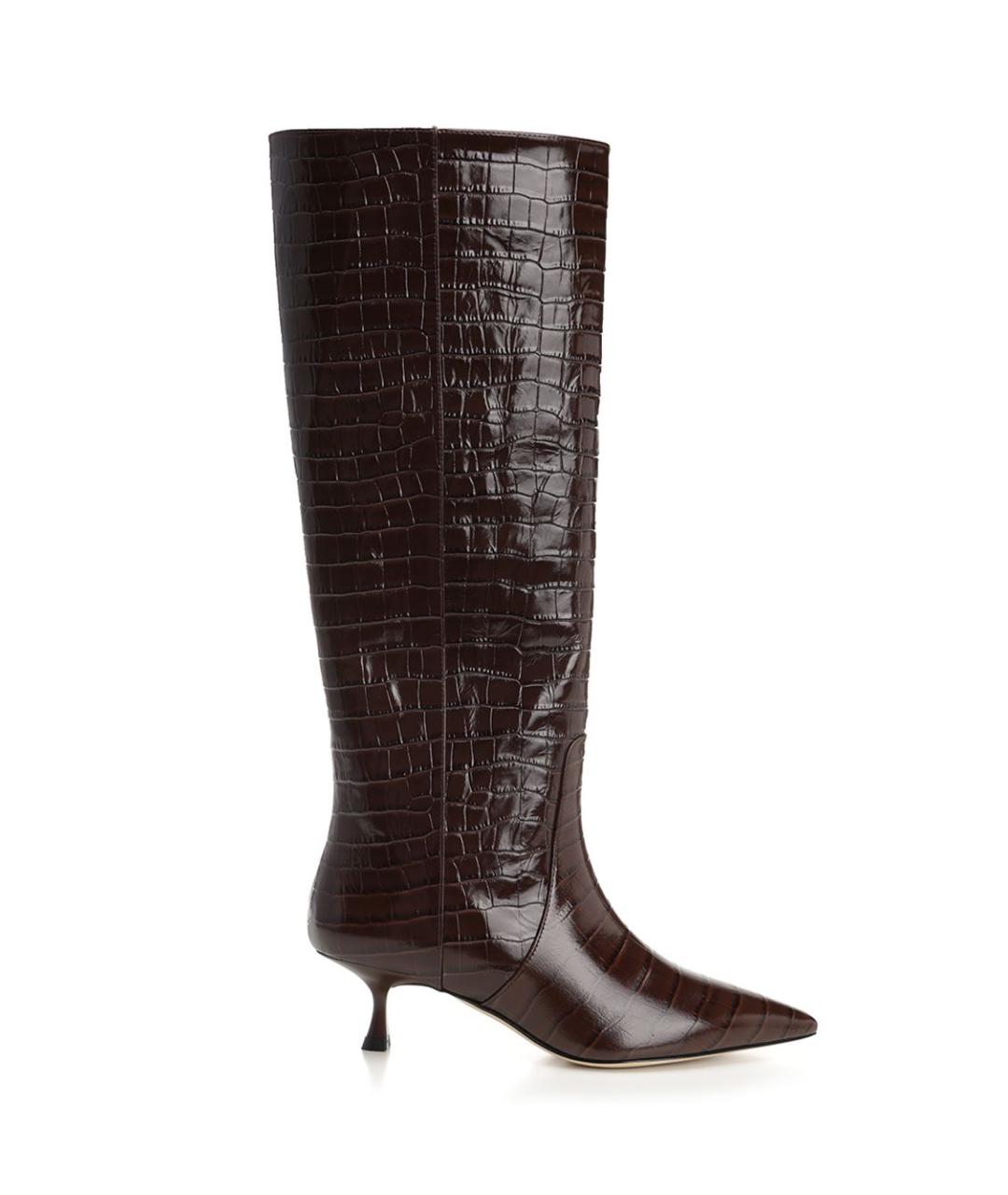 STUART WEITZMAN Коричневые кожаные сапоги, фото 1