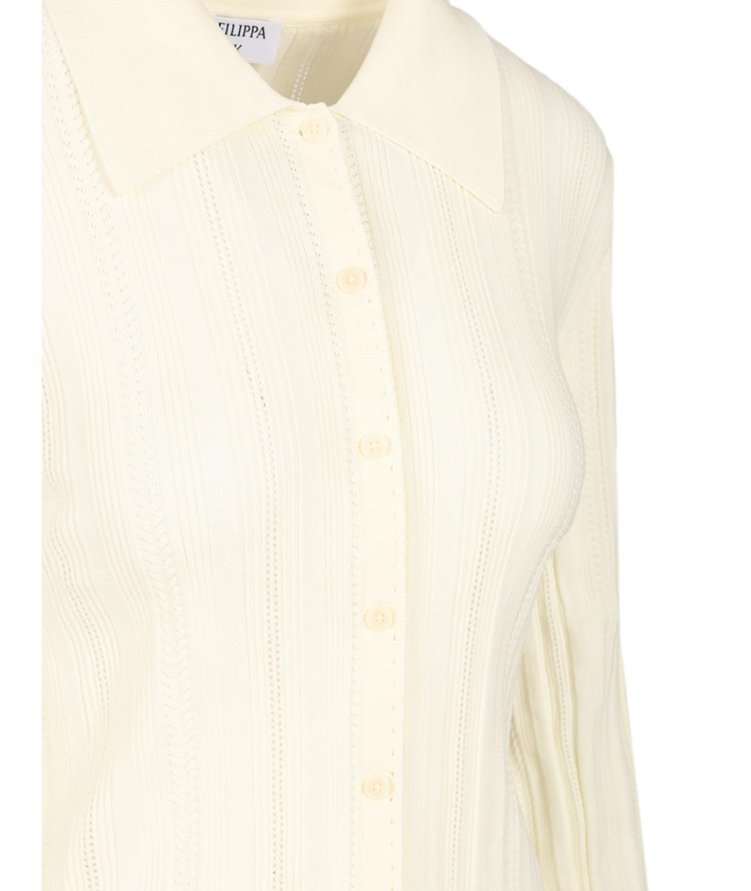 FILIPPA K Белый вискозный джемпер / свитер, фото 4