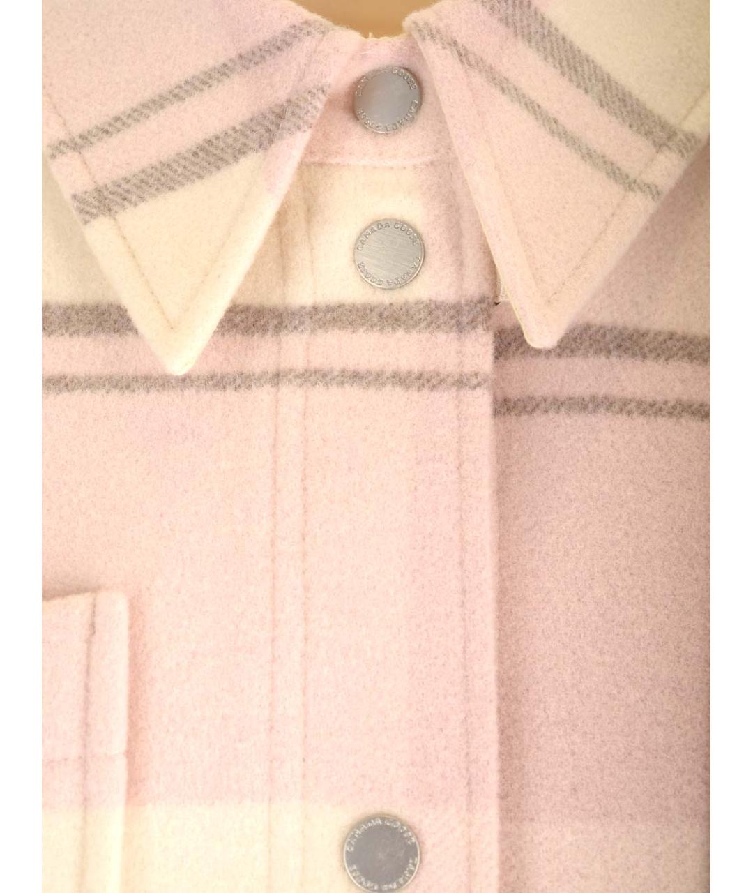 CANADA GOOSE Розовая шерстяная куртка, фото 4