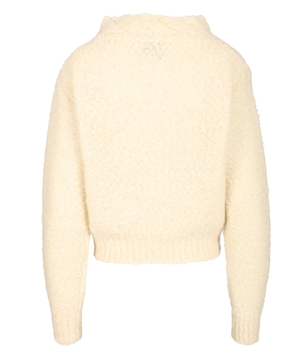 ISABEL MARANT Бежевый шерстяной джемпер / свитер, фото 2