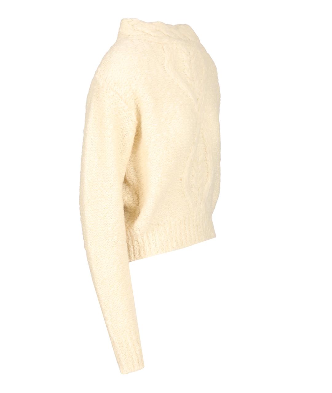 ISABEL MARANT Бежевый шерстяной джемпер / свитер, фото 3