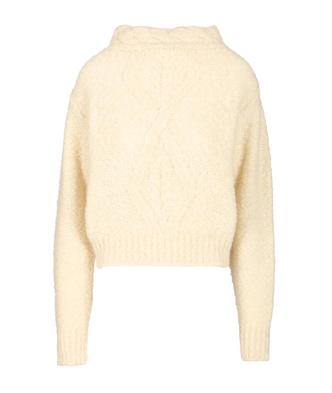 ISABEL MARANT Бежевый шерстяной джемпер / свитер, фото 1