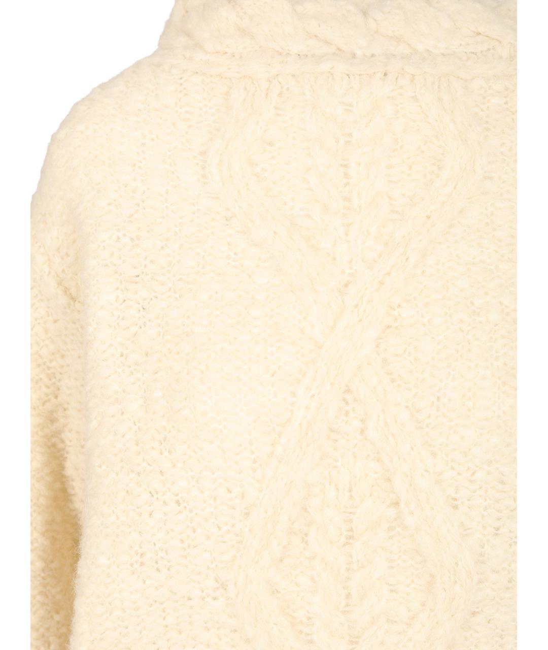 ISABEL MARANT Бежевый шерстяной джемпер / свитер, фото 4