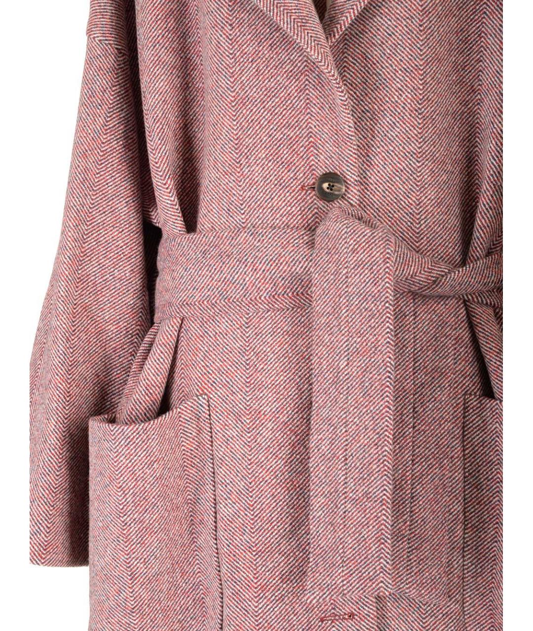 ETRO Бордовое полиамидовое пальто, фото 6
