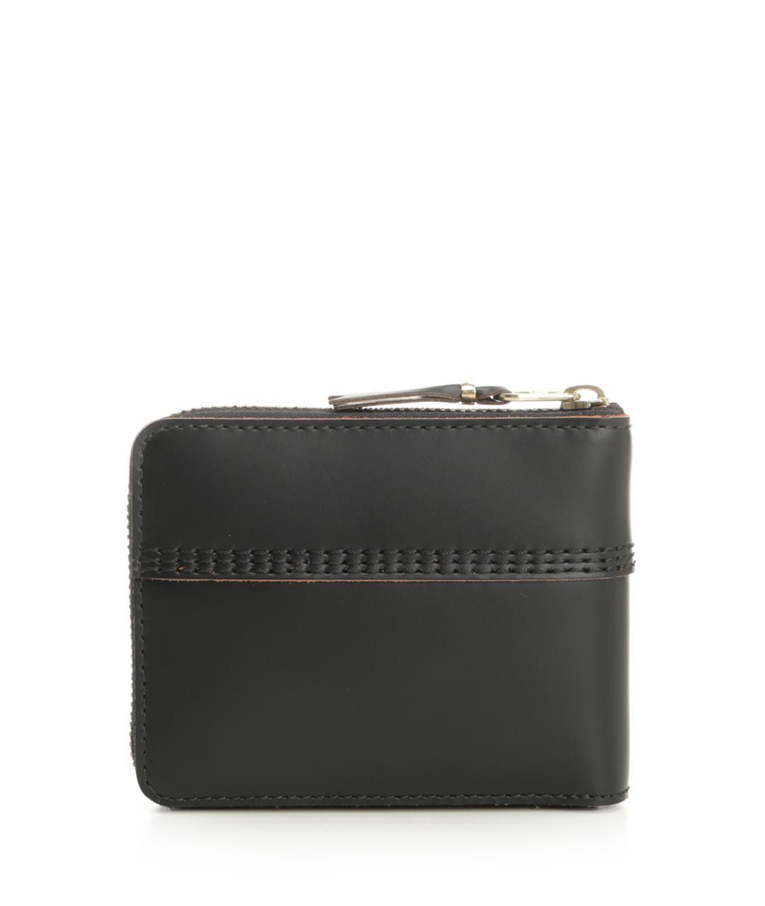 COMME DES GARÇONS WALLET Черный кожаный кошелек, фото 3