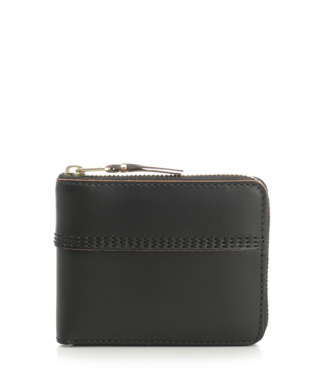 COMME DES GARÇONS WALLET Черный кожаный кошелек, фото 1