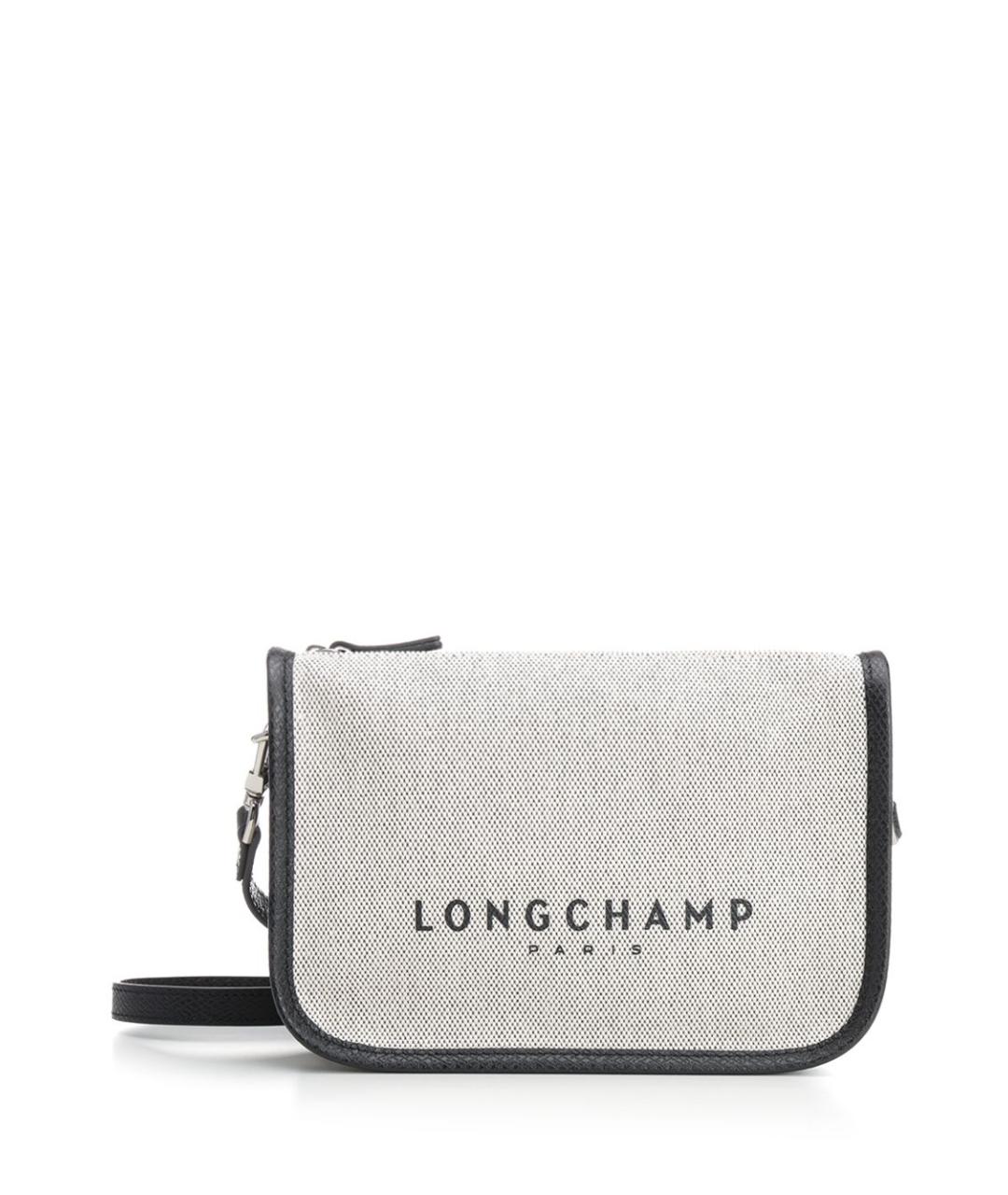 LONGCHAMP Белая тканевая сумка через плечо, фото 1