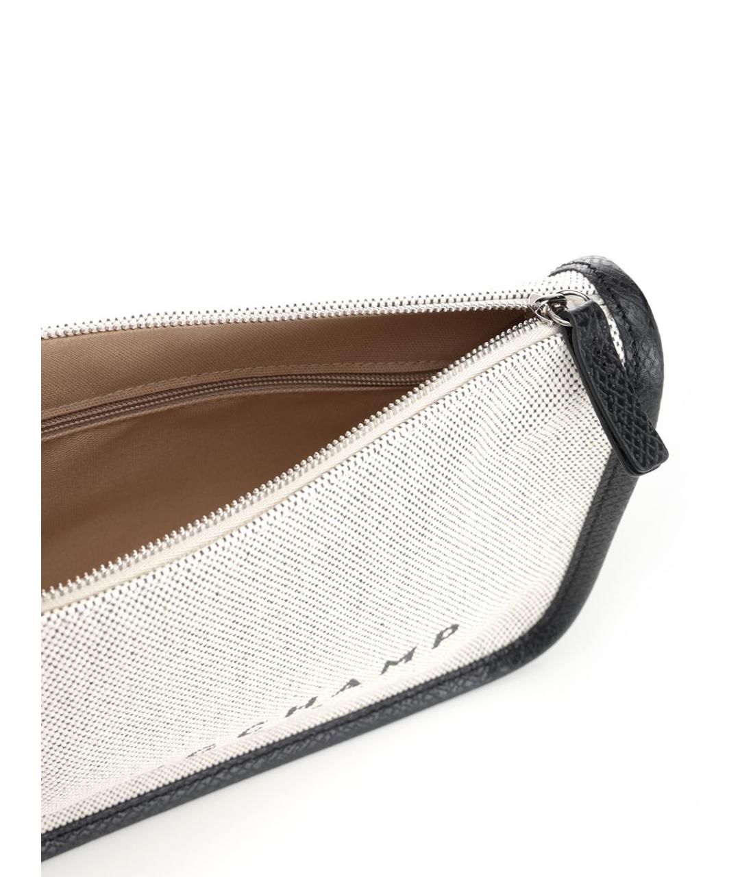 LONGCHAMP Белая тканевая сумка через плечо, фото 4