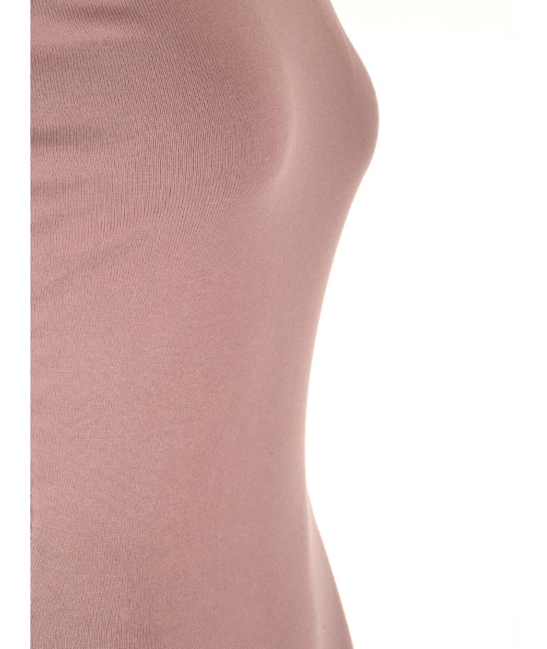 RICK OWENS Розовое вискозное коктейльное платье, фото 4