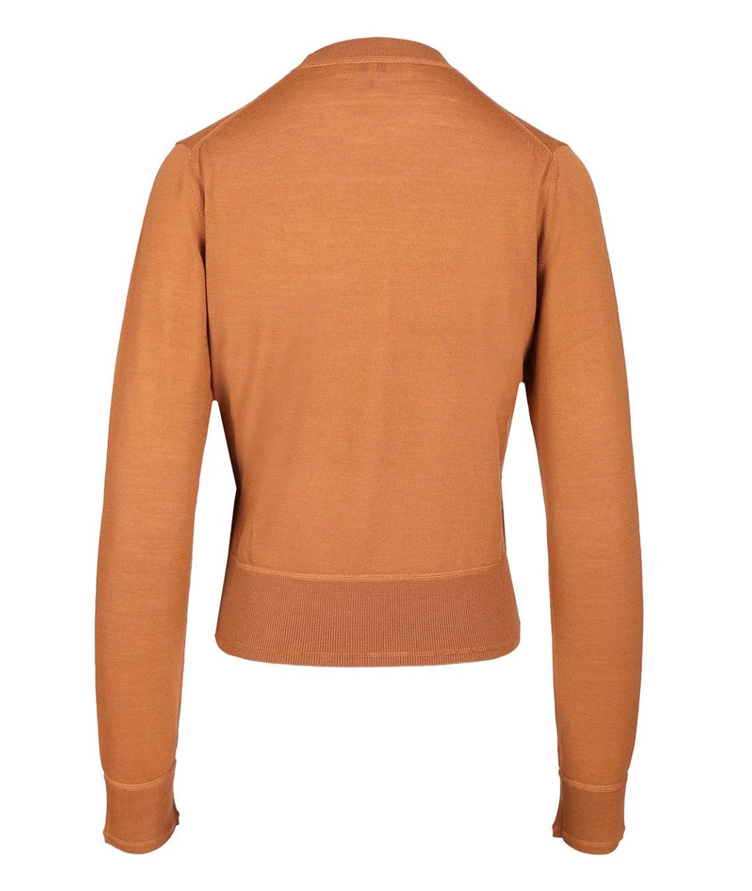 CHLOE Коричневый шерстяной джемпер / свитер, фото 2