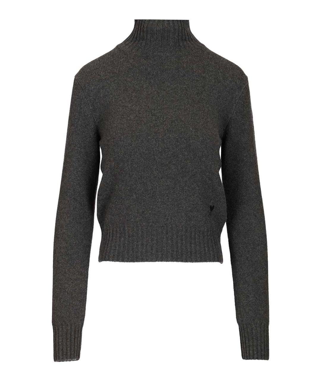 Ami Paris Серый кашемировый джемпер / свитер, фото 1